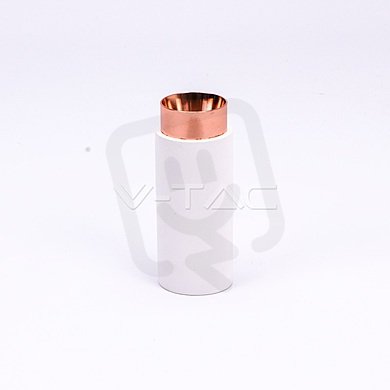 GU10 Fitting Gypsum Metal With Matt Rose Gold Bottom, VT865 V-TAC SKU3113