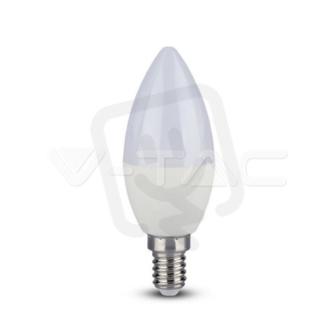 LED žárovka V-TAC 5.5W E14 C37 svíčka 6400K CRI95+ , VT-2226