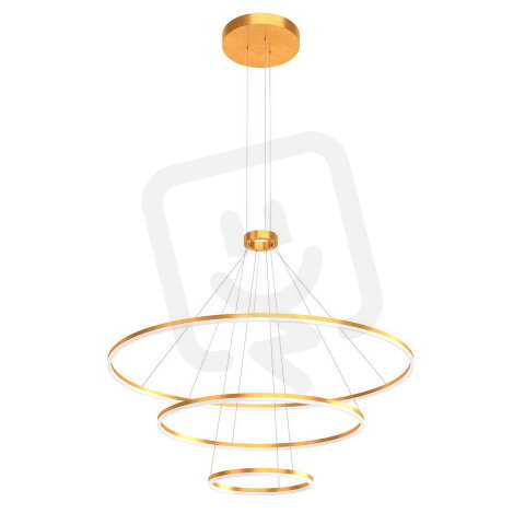 Závěsné svítidlo ORBIT SU LED 186W D1500+1000+600 3000K BRASS-TRIAC