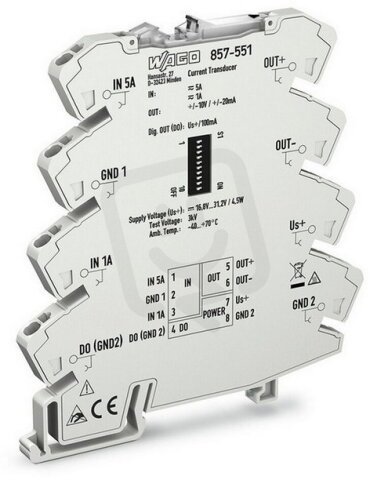 Měřicí transformátor proudu, 24 V DC, 2,5mm2 WAGO 857-551