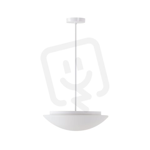 Závěsné svítidlo se skleněným stínidlem OSMONT AURA P4 2x10W IP40 E27 bílá
