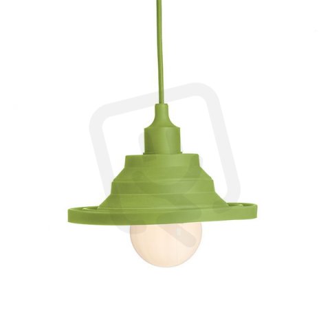 AMICI závěsná silikonová lampa zelená 230V E27 42W RENDL R10620
