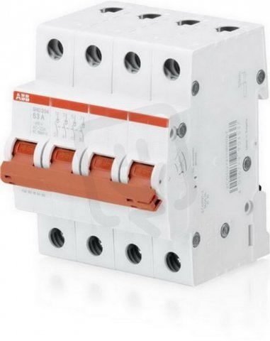 SHD204/16 4 pólový odpínač In: 16A pro 240V AC/60 VDC HOME ABB 2CDD274111R0016