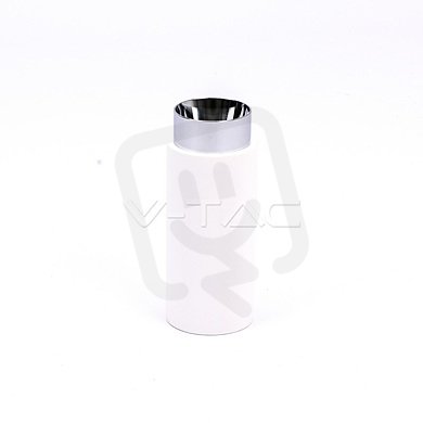 GU10 Fitting Gypsum Metal With Matt Chrome Bottom, VT865 V-TAC SKU3114