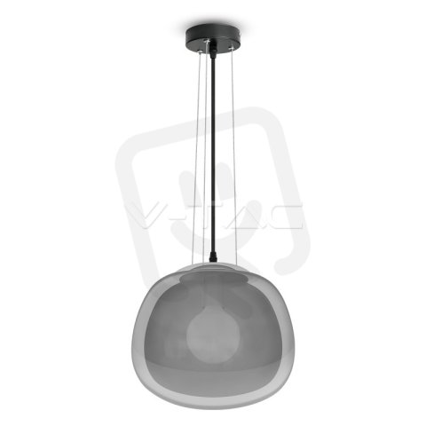 Závěsné svítidlo V-TAC Modern Glass Grey 3 Wire Suspension d 300mm VT-7292