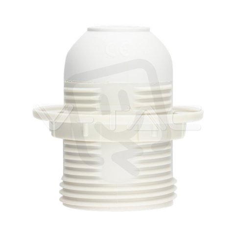 E27 LAMP HOLDER  ( POLYBAG + CARD) WHITE