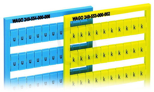 Popisovací karta WSB s potiskem k/l (50×) žlutá WAGO 249-553/000-002