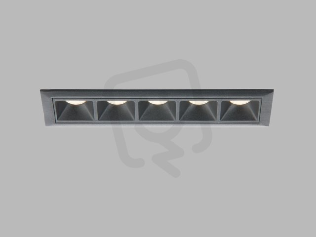 Svítidlo LINEAR 5, B DIM TRIAC 10W 3000K zápustné černé LED2 2250933DT