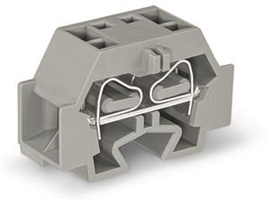 4vodičová svorka bez tlačítka se západkou šedá 1pól. WAGO 262-341