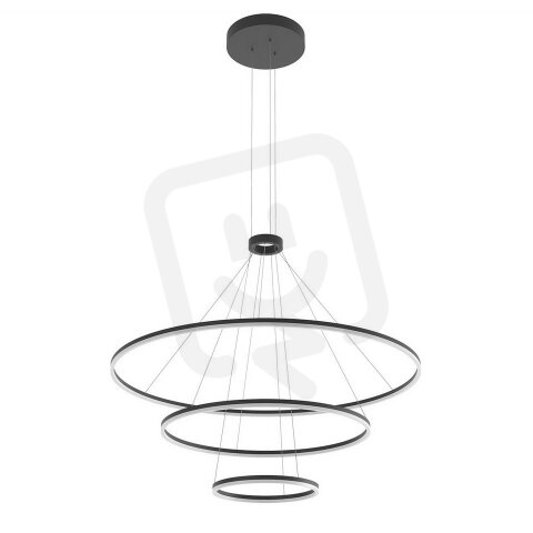 Závěsné svítidlo ORBIT SU LED 200W D1500+1000+600 SAND BLACK-DALI 01-2247-DALI