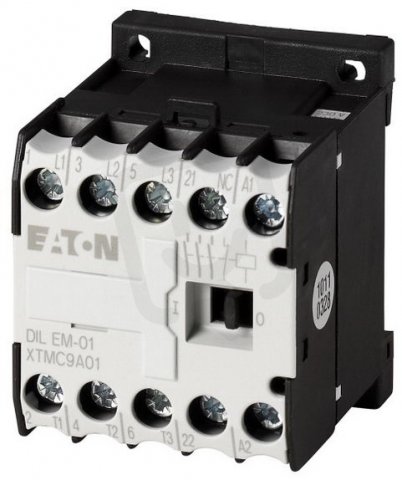 Eaton 20436 Malý stykač 4kW, 1V, Uc=110V/50HZ, 110V/60HZ DILEM-01(110V50/60HZ)