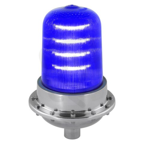 Maják LED ROTALLARM WP LED 90/240V AC, IP67, 3/4'' G, modrá, nerez SIRENA 90231