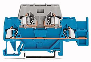 Dvoupatrová řadová svorka 2,5 mm2 modrá Wago 280-532
