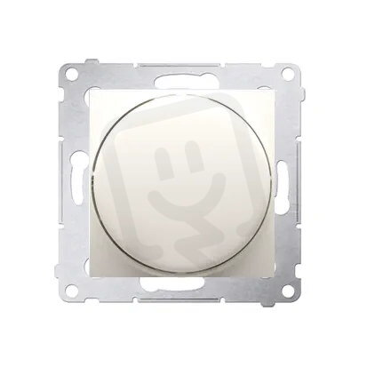 Stmívač tlačítko-otočný, 20-500W, krémová KONTAKT SIMON DS9T.01/41