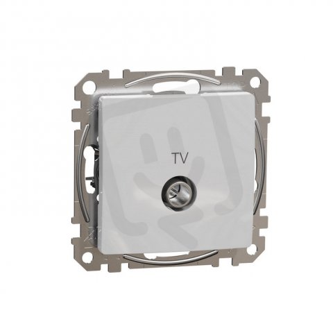 Sedna D/E TV zásuvka průběžná 7dB, Aluminium SCHNEIDER SDD113474