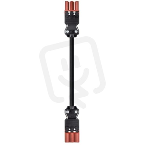 kabel propojovací k vypínači, gesis, 3-pól, 3*1,5mm2, délka 2m, černý/hnědý