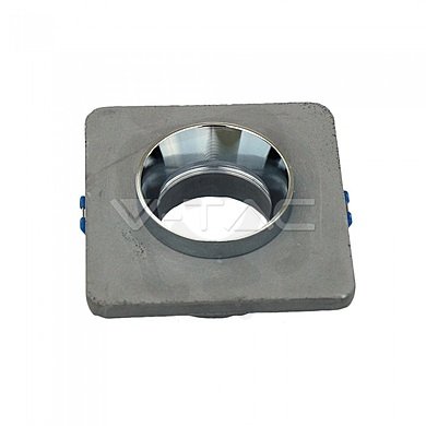 GU10 Fitting Concrete Metal Grey Recesse