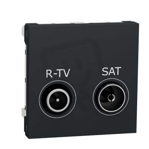 Zásuvka NOVÁ UNICA TV-R/SAT koncová 5,5 dB, 2M, Antracit SCHNEIDER NU345554