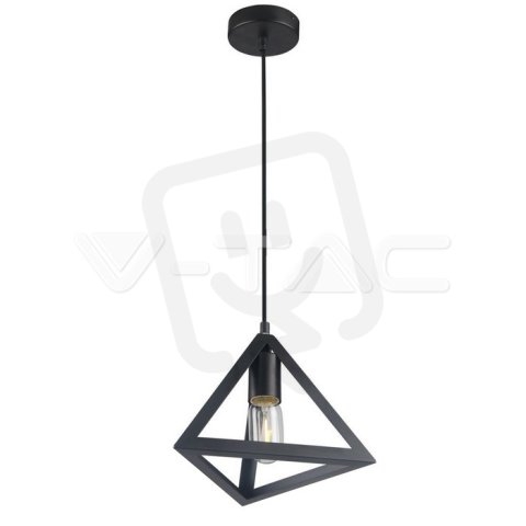 Závěsné svítidlo V-TAC Geometric Matt Black Triangle VT-7141