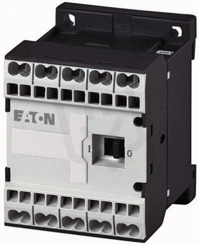 Eaton 230052 Malý stykač 3kW,1Z,bezšroubové svorky,Uc=24V DC DILEEM-10-G-C