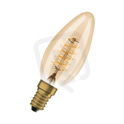 LEDVANCE Vintage 1906 LED CLASSIC A,B,P SLIM FILAMENT DIMMABLE 3.4W 822 Gold E14