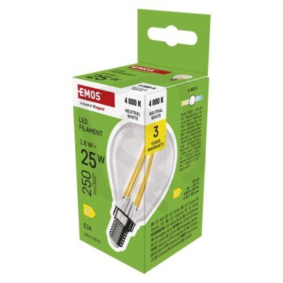 LED žárovka Filament Mini Globe E14 1,8 W (25 W) 250 lm neutrální bílá ZF1D03