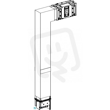 KSA1000DLF41F Koleno 1000 A vertikální n