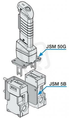 JSM5B držák JSM5B držák na stěnu pro dva JSNY5_ spínač ABB 2TLA040005R0700