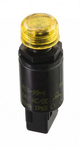 Indikační signálka MIS-99 R 125AC d10mm Eleco VEP CZ 266286