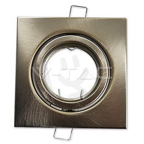 GU10 Housing Square Satin Nickel,  VT-72