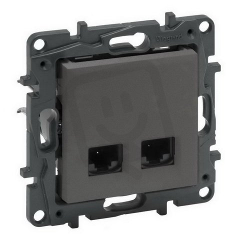 NILOÉ STEP DATOVÁ ZÁSUVKA 2XRJ45 C6A UTP OCEL LEGRAND 863468