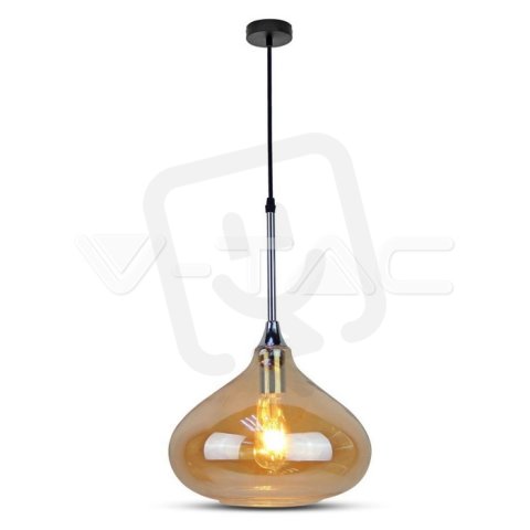 Závěsné svítidlo NBB Modern Amber 2200K Glass Sleek Transparent d 280mm VT-7281