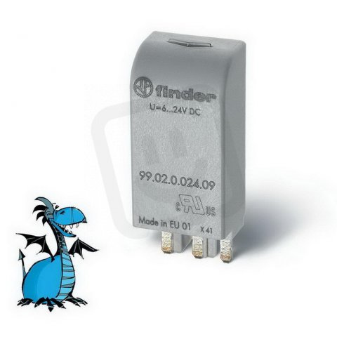 Finder 99.02.0.024.09 Modul, RC, 6-24V AC/DC