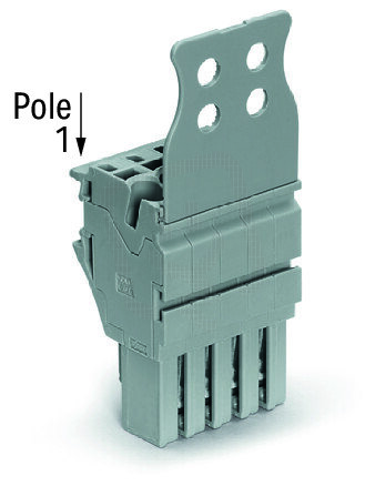 Pružinová svorka Push-in CAGE CLAMP 4mm2 šedá 2pól. WAGO 2022-102/132-000