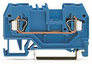 2vodičová průchozí svorka 2,5mm2 Vhodná pro aplikace Ex i modrá WAGO 280-904