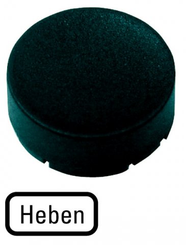 Eaton M22-XDH-S-D17 Tlačítková výplň, bez prosvětlení, zvýšená, Heben, černá