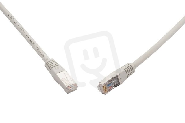 10G patch kabel CAT6A SFTP LSOH 15m šedý non-snag-proof C6A-315GY-15MB