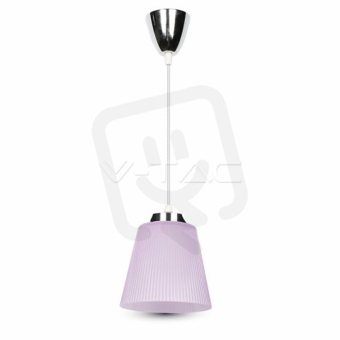 Závěsné LED svítidlo V-TAC 7W Natural White Chrome Body Purple Shade  VT-1036