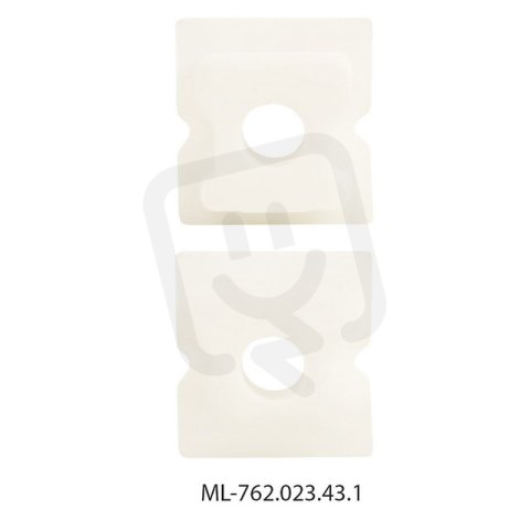 McLED ML-762.023.43.1 Koncovka s otvorem pro PA, bílá barva, 1ks