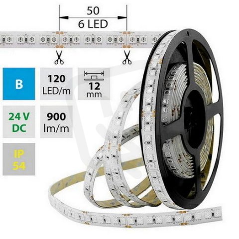 LED pásek SMD5050 B, 120LED, 5m, 24V, 28,8 W/m MCLED ML-126.678.60.0