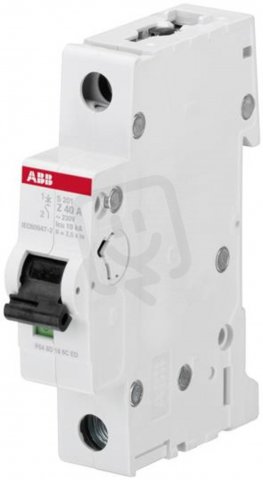 S201-Z10 1 fázový jistič 10 A char. Z 6kA ABB 2CDS251001R0428