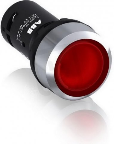 CP1-31R-01 Tlačítko červené, prosvětlené, včetně LED ABB 1SFA619100R3141