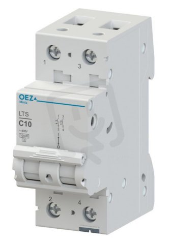 LTS-0,5C-2 Jistič 0,5 A, charakteristika C, 2pól, Icn 10 kA OEZ:42050