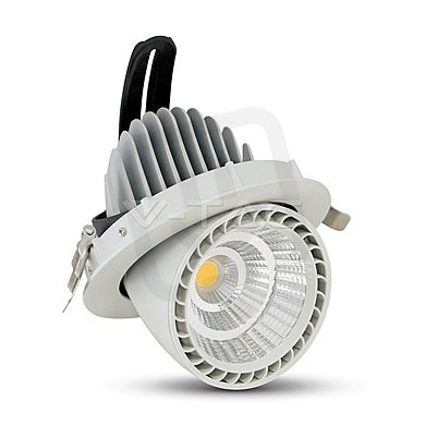 33W LED Zoom Fitting Downlight Round Nat