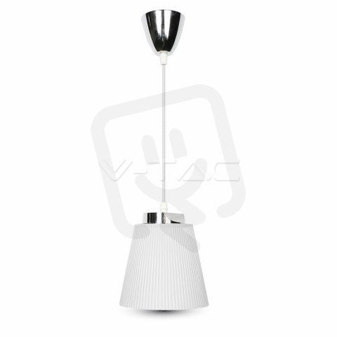 Závěsné LED svítidlo V-TAC 7W Natural White Chrome Body White Shade  VT-1036