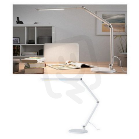 LED stolní lampa na psací stůl FlexBar bílá 10,6W WhiteSwitch 3000K 78911