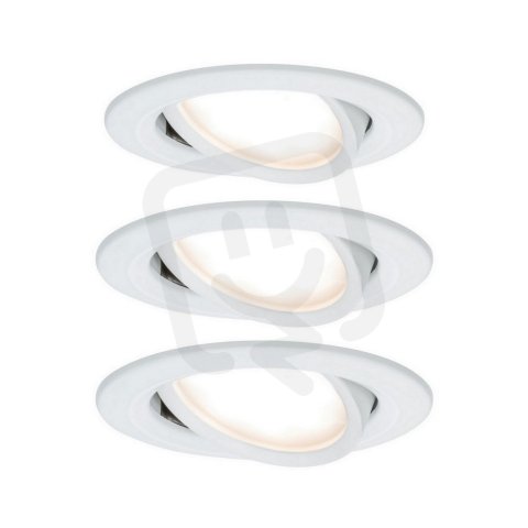 Vestavné svítidlo LED Nova kruhové 3x6,5W bílá mat nastavitelné 934.49 93449