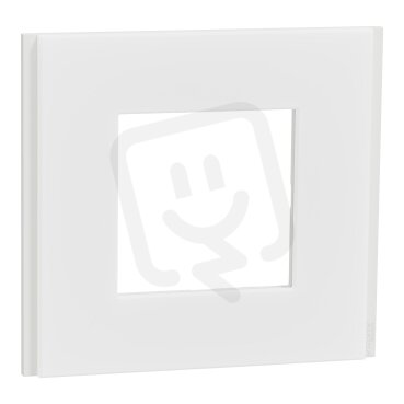 Krycí rámeček NOVÁ UNICA DECO MATERIALS jednonásobný Translucent white