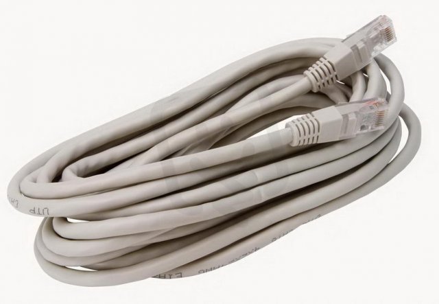 Síťový kabel CAT 6-UTP, s RJ 45 konektory, 5 m, šedý KOPP 33369550