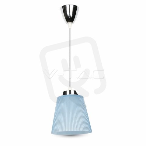 Závěsné LED svítidlo V-TAC 7W Natural White Chrome Body Blue Shade  VT-1036